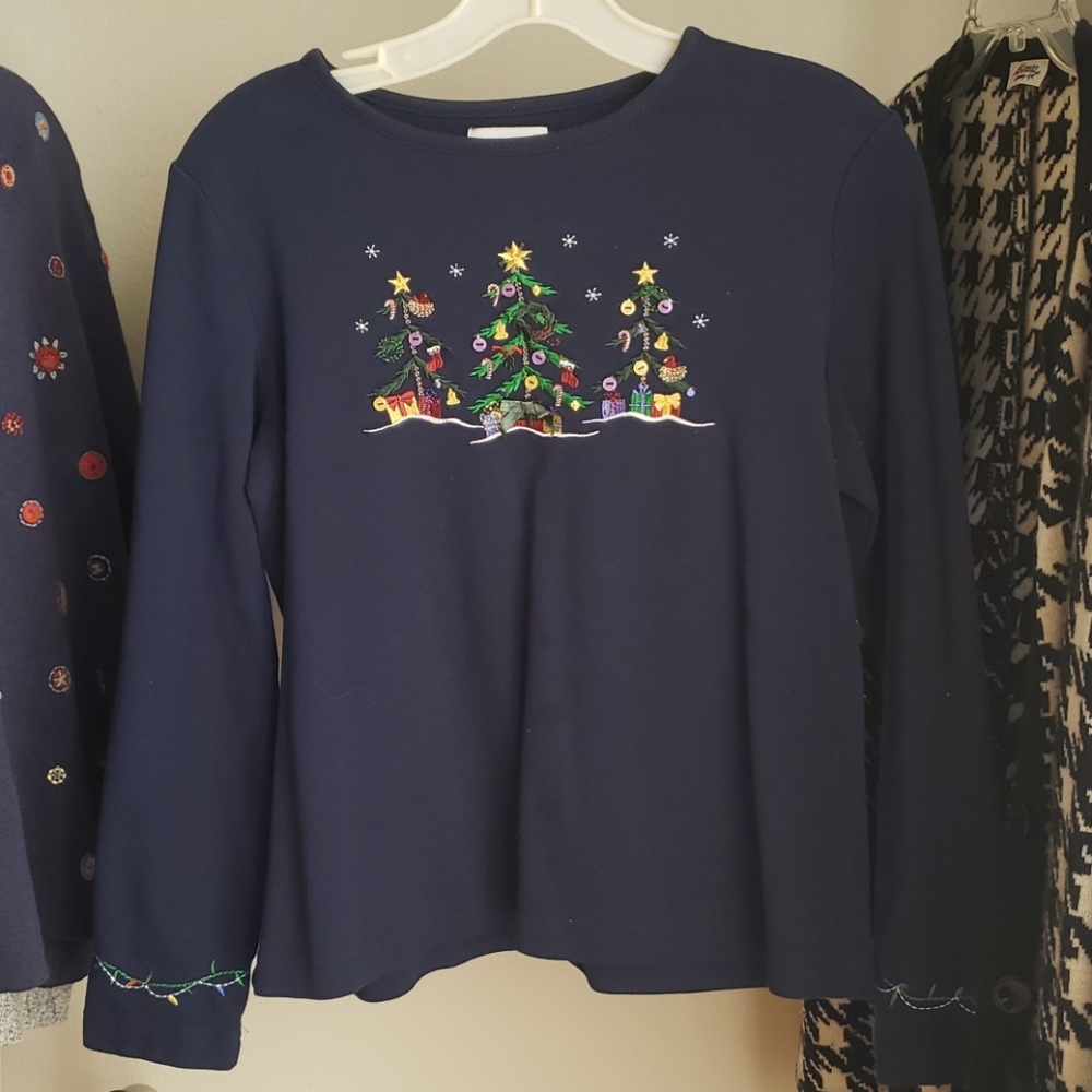 Women's Christmas Tree Long Sleeve Shirt